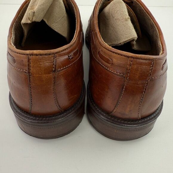 Cable & Co. Men's Dress Shoes Leather Weave Oxfords Italy Brown EU 39/ US 7 - Picture 5 of 9
